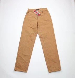 Deadstock Vintage 90s Perry Ellis Mens 31x34 Relaxed Fit Denim Jeans Brown USA - Picture 1 of 16