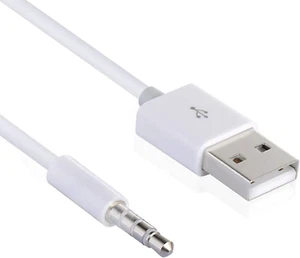 3.5mm Waterproof Male Jack to USB Charging Cable for SYRYN MP3 Player Headphones - Picture 1 of 12