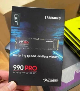 New Samsung 990 PRO 4TB Internal SSD PCIe 4.0 x4 NVMe M.2 2280 MZ-V9P4T0 - Afbeelding 1 van 3