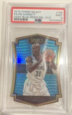 2015-16 Panini Select #166 Kevin Garnett Blue Prizm 191 199 Die Cut PSA 9