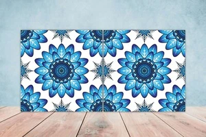 Juego de 2 azulejos de pared de cerámica española cocina mediterránea decoración salpicadero - Imagen 1 de 2