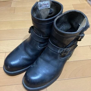 Chippewa Engineer Boots Black Durable Leather– Size 26cm -Vintage-Inspired - Picture 1 of 9