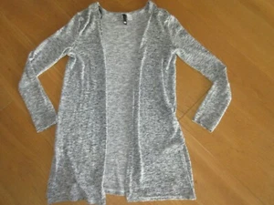 Ladies H&M grey marl mix long sleeve open cardigan, size XS - Picture 1 of 6