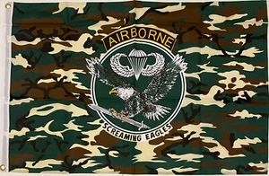 AIRBORNE CAMOUFLAGE 2X3ft FLAG superior quality fade resistant USA seller - Picture 1 of 4