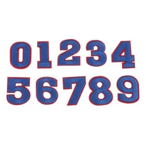 10 Stück Zahlen Aufbügler Aufnäher Applikation Patches, ideal zum Aufbügeln - Bild 1 von 13