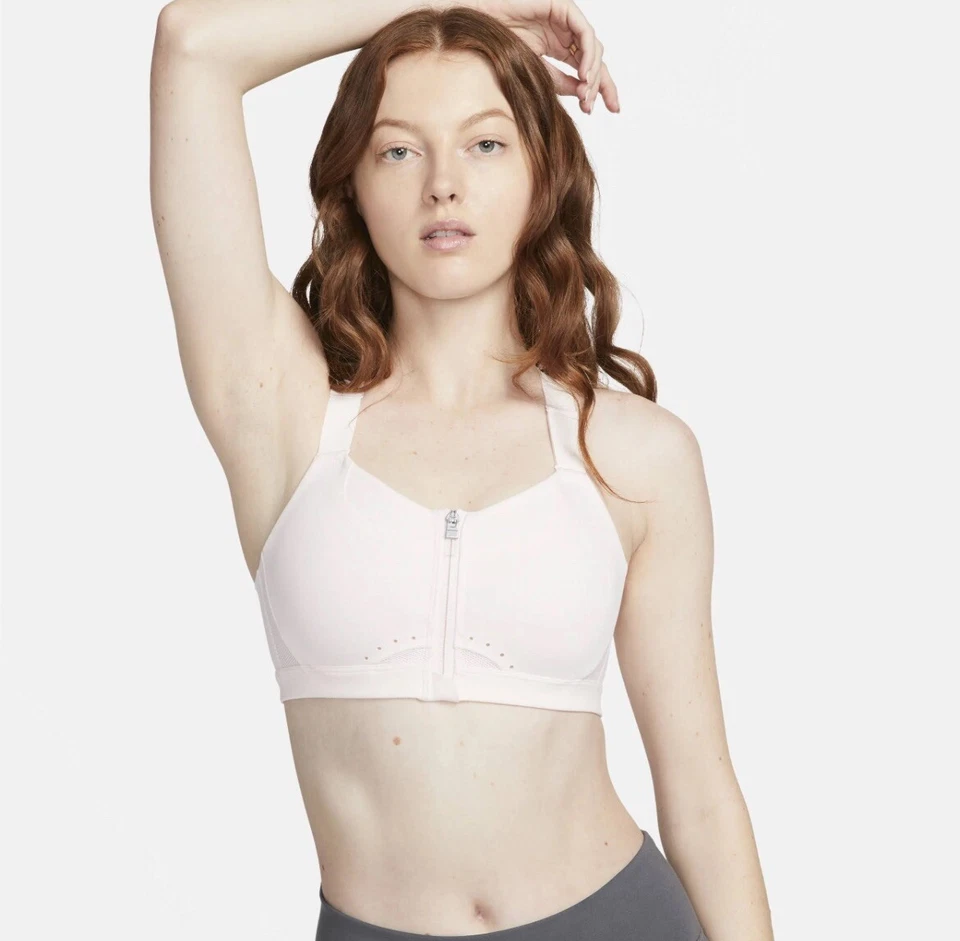 Women Nike Alpha Sports BRA DD0436-640 Padded High Support Size S Cup C-E