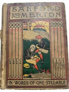1895 SANFORD AND MERTON WORDS-OF-ONE-SYLLABLE; MARY GODOLPHIN; DJ - Picture 1 of 9