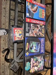 Lot Of 6 Sega Games Boxing Legends Bass Tournament, Stimpy‘S Tasmania soccer - Picture 1 of 15