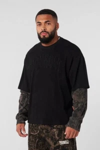YOUNGLA (SOLD OUT) - 8049 - TREE CAMO TWOFERS - BLACK WASH - SIZE SMALL - Picture 1 of 7