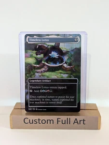 Timeless Lotus Foil Custom sticker on MTG bulk Commander - Picture 1 of 2