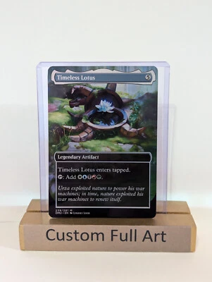 Timeless Lotus Foil Custom sticker on MTG bulk Commander - Image 1 of 2