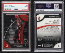 2007-08 Topps Finest Dwyane Wade #3 PSA 9 MINT HOF
