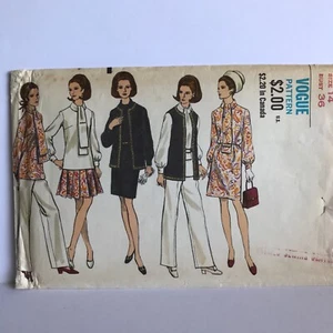 Vogue 7671 Misses Sz 14 Bust 36 Jacket Dress Pants Skirt Top Sewing Pattern CUT - Picture 1 of 6