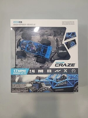 Power Craze High Speed Mini RC Car - Blue - Image 1 of 4