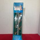 2 Vintage 60S Style 3D Holly-Christmas Taper Candles 10? In Original Package