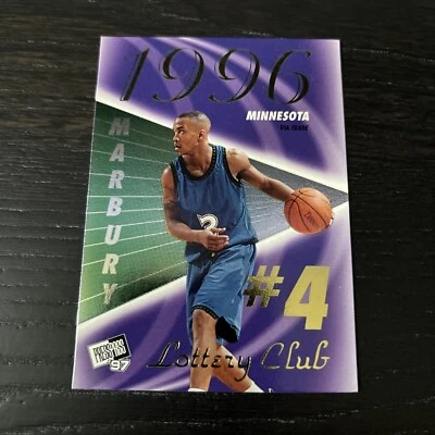 Stephon Marbury 1997 Press Pass LOTTERY CLUB ROOKIE #3B Foto 1 de 2