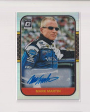 MARK MARTIN 2020 PANINI DONRUSS OPTIC NASCAR SILVER PRIZM AUTOGRAPH #'D /99 AUTO