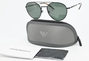 Occhiali da sole GIORGIO ARMANI AR 6075 3001/71 53-20 145 3N Round Pilot Sun Italy - Foto 1 di 15