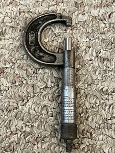 Micrometro da esterno vintage Millers Falls Co. n. 701 0 - 1" - Foto 1 di 6