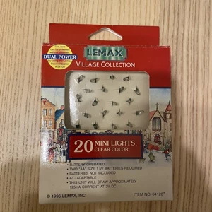 Lemax 20 Mini Lights Clear Color 1996 64128  - Bild 1 von 4