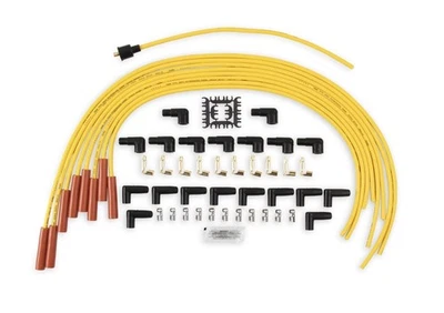 ACCEL 4040 Spark Plug Wire Set - 8mm - Yellow with Orange Straight Boots - Image 1 of 4