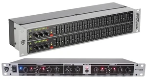 Rockville REQ231 Dual 31 Band 1/3 Octave Graphic Equalizer+3 Way Mono Crossover - Picture 1 of 12