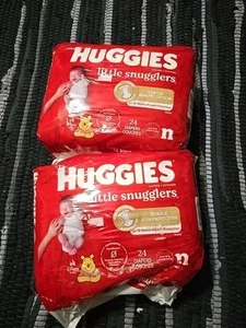 Huggies Little Snugglers Baby Windeln, Größe Newborn, 24 Stück (2) Paket - Bild 1 von 6