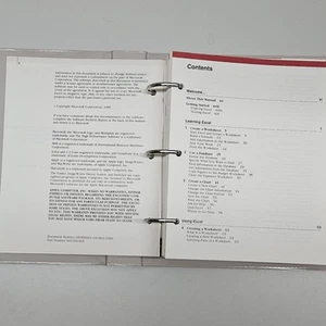 1985 Microsoft Excel For Apple Macintosh Owners Manual Binder Vintage Legacy MS - Picture 1 of 23