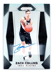 Prizm Basketball #144 2018 Zach Collins Silver Rookie Auto Portland - Imagen 1 de 2