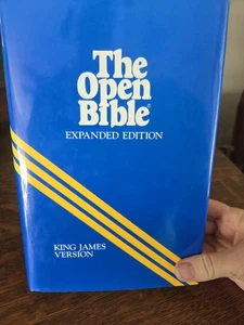 The Open Bible Expanded Edition KJV Hardcover Dust Jacket Nelson 1985 - Bild 1 von 12