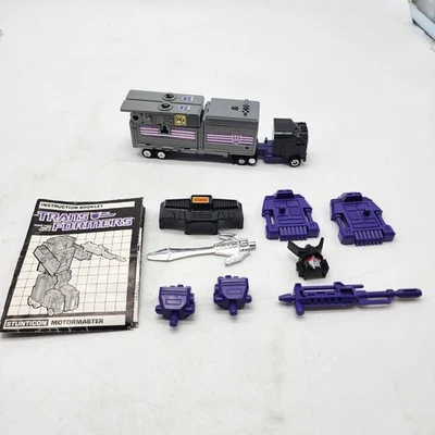 Original 1986 Transformers G1 Motormaster Stunticons Combiners Near Complete - Image 1 of 4