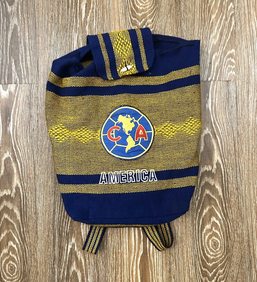 Mochila Bolso de Mano Vintage Club Américas Equipo de Fútbol Foto 1 de 3