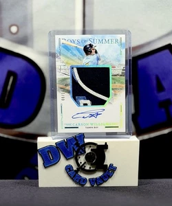 2025 Boys of Summer Jumbo Material Signatures Gold Holo Carson Williams RC #8/10 - Bild 1 von 2