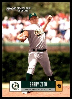 Barry Zito 2005 Donruss #281 Athletics MLB READ FREE SHIPPING AutographDen - Image 1 of 2