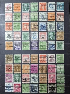 US stamps, 63 precancels from Furlong to Hazelton, Pennsylvania. Ship O/S $2 - Picture 1 of 22