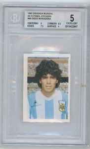 Diego Maradona 1982 Disvenda Mundial De Futebol 82 BGS 5 #68 - Picture 1 of 2