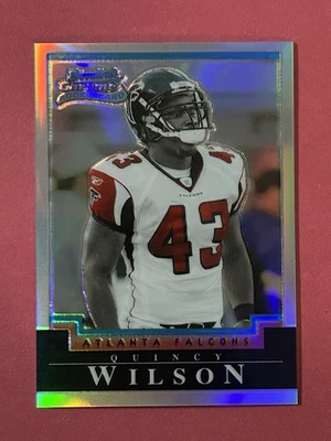 2004 BOWMAN CHROME QUINCY WILSON RC REFRACTOR /500 FALCONS - Image 1 of 2