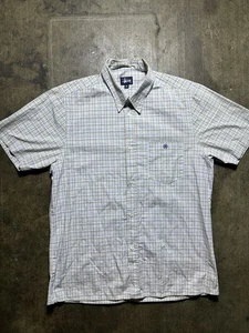De colección Años 90 Stussy Abotonado A Cuadros Grande Años 80 Usado en Excelente Condición Hecho en EE. UU. Ropa de Calle Rara - Imagen 1 de 11