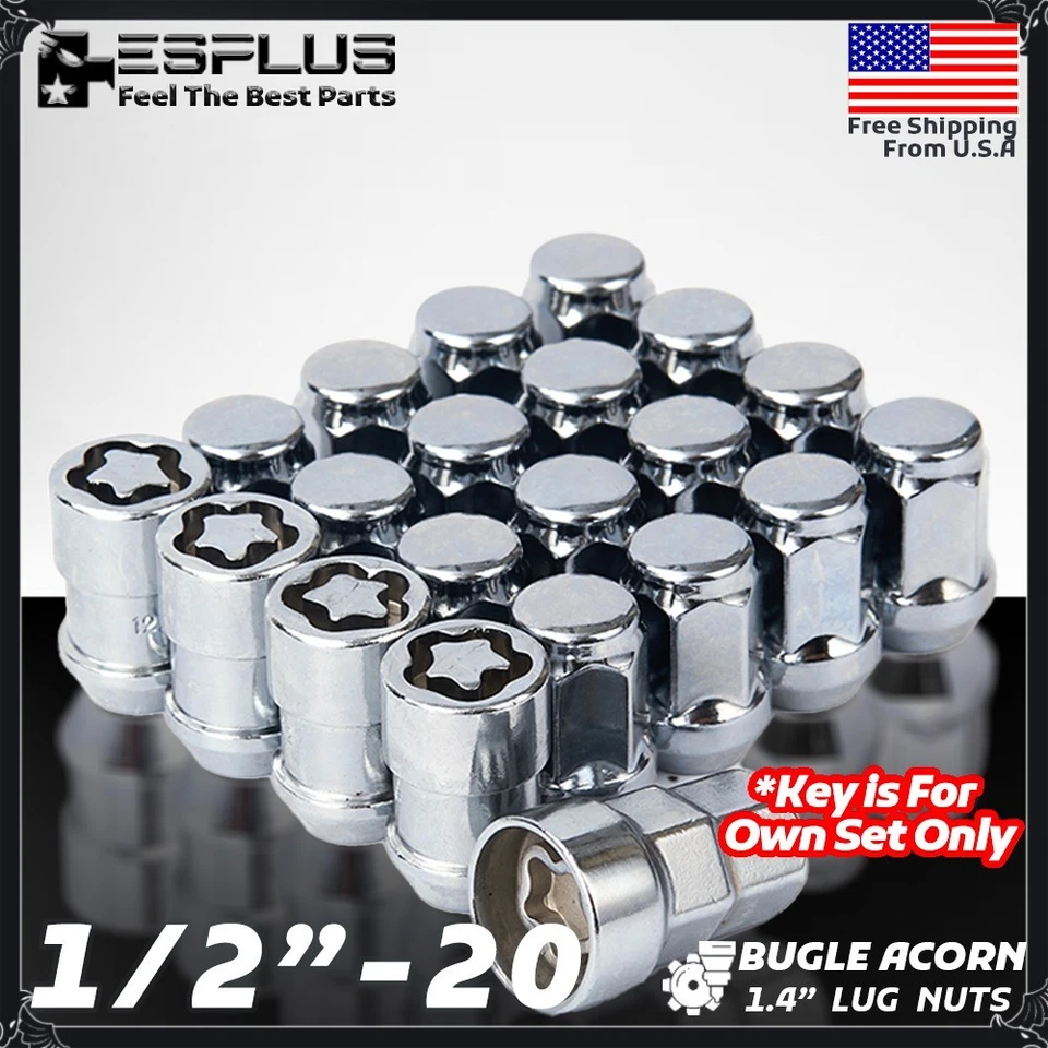 20 Jaguar Universal Bloqueo Rueda 1/2-20 Cromo 1.4" Ajuste 1968-2008 XJ/ 1996-2015 XK Foto 1 de 4