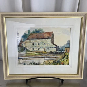 Original Watercolour Painting Signed Charles C Tait Passingford Mill 55x45cm - Picture 1 of 7