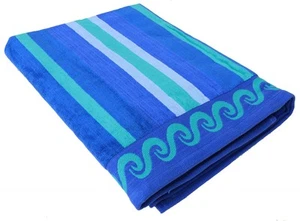 Jumbo Beach Towel 100% Cotton Large Travel Bath Pool Swimming Holiday Gym Sport - Picture 1 of 3