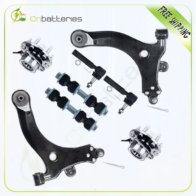 Se adapta a 97-04 Oldsmobile Silhouette brazo de control inferior delantero cubo de rueda kit de varilla de amarre Foto 1 de 4