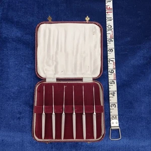 Fruit knife set 6 English Sheffield org box - Picture 1 of 5