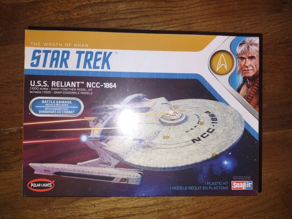 Polar Lights 1:1000 Scale Star Trek USS Reliant Wrath of Khan Edition Model Kit - POL975M