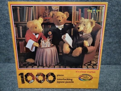 Vintage 1991 Ceaco 1000 Piece Puzzle Bialosky IT'S A BEAR MARKET - Image 1 of 4