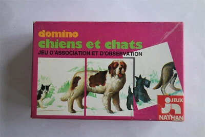 ancien jeu nathan domino chiens et chats - Photo 1/4