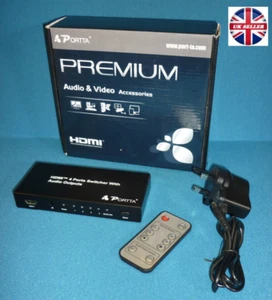 Portta Premium Audio and Video 4 Way HDMI Extender X000HJT6LV - Picture 1 of 2