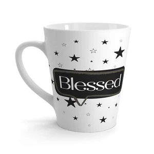 Blessed Stars Latte Mug - Celestial Morning Coffee Cup, 12oz - Picture 1 of 5