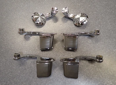 65 Buick Riviera Paddle Door Handles (4) & Window Cranks (2) 1965 Deluxe Int NEW - Image 1 of 4