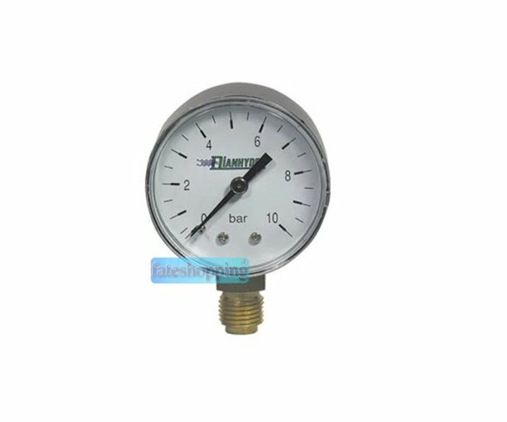 Manometro per acqua autoclave riduttore di pressione 10 Bar attacco radiale 1/4 - Immagine 1 di 1